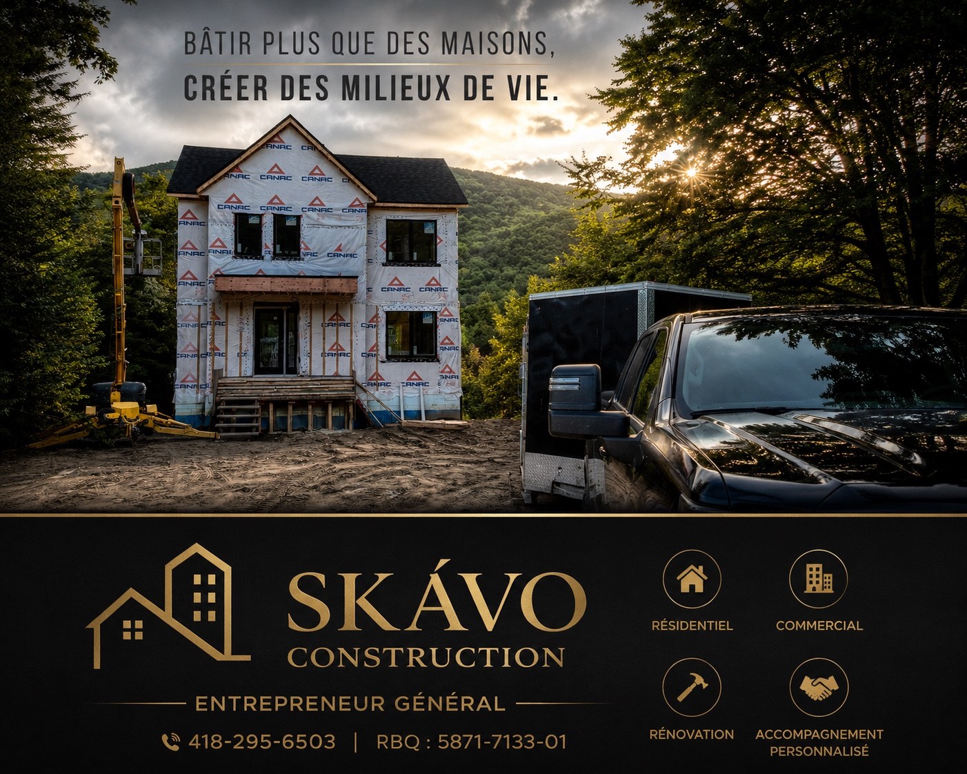 Projet résidentiel SKÁVO Construction